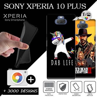 Silicone Sony Xperia 10 Plus with pictures