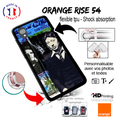 Silicone Orange Rise 54 / Alcatel 1 with pictures