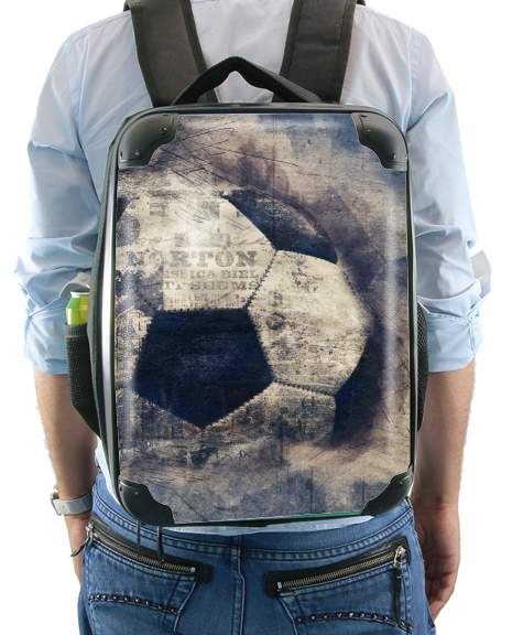  Abstract Blue Grunge Football for Backpack