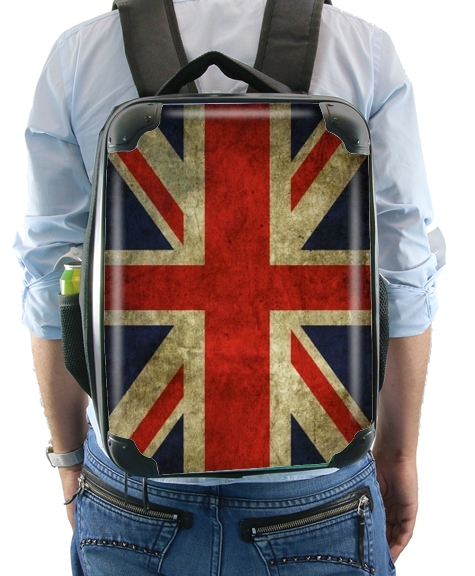  Old-looking British flag for Backpack