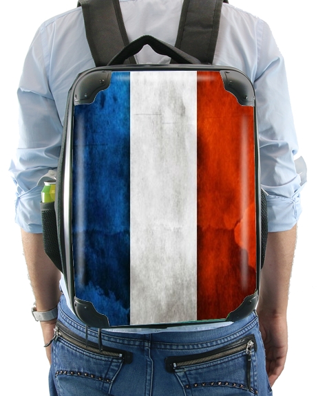  Flag France Vintage for Backpack