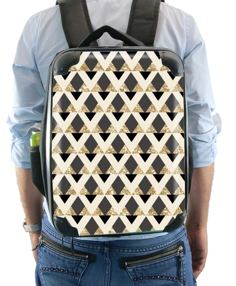  Glitter Triangles in Gold Black And Nude for Backpack