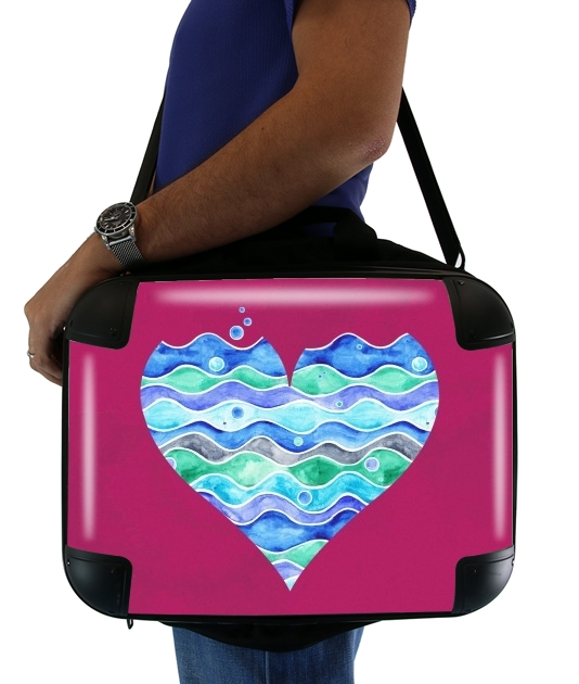  A sea of Love (purple) for Laptop briefcase 15" / Notebook / Tablet