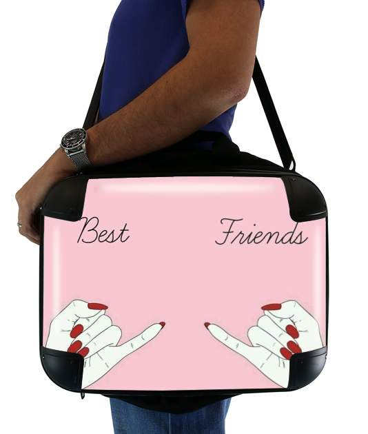  BFF Best Friends Pink for Laptop briefcase 15" / Notebook / Tablet