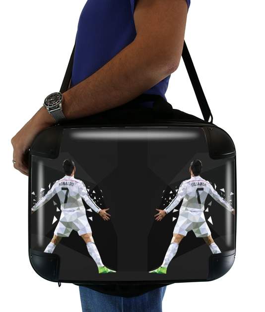  Cristiano Ronaldo Celebration Piouuu GOAL Abstract ART for Laptop briefcase 15" / Notebook / Tablet