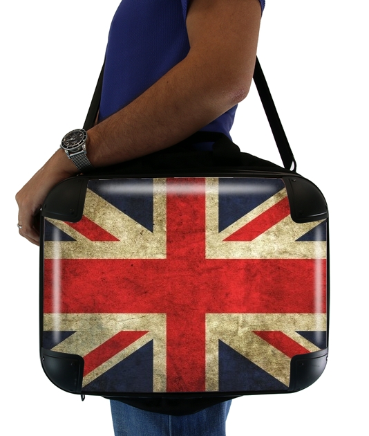  Old-looking British flag for Laptop briefcase 15" / Notebook / Tablet