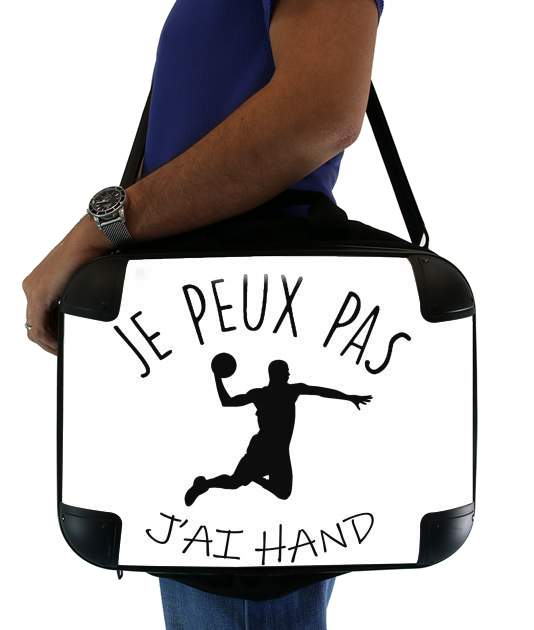  Je peux pas jai handball for Laptop briefcase 15" / Notebook / Tablet