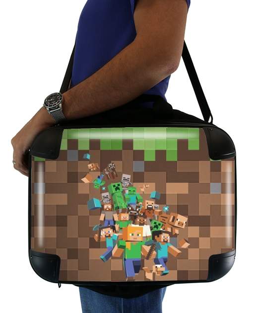  Minecraft Creeper Forest for Laptop briefcase 15" / Notebook / Tablet