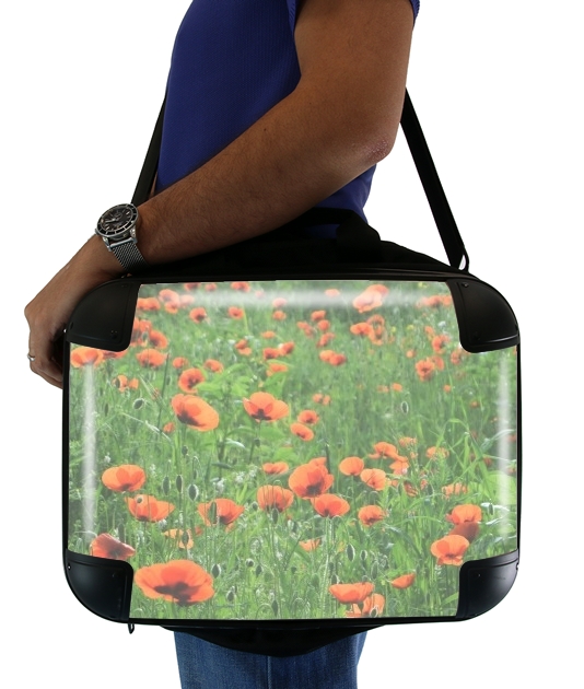  POPPY FIELD for Laptop briefcase 15" / Notebook / Tablet