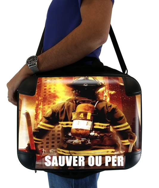  Save or perish Firemen fire soldiers for Laptop briefcase 15" / Notebook / Tablet