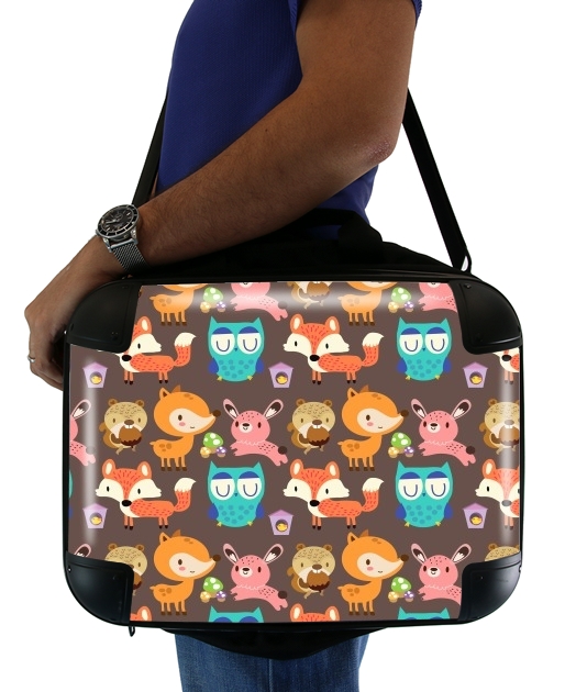  Woodland friends for Laptop briefcase 15" / Notebook / Tablet