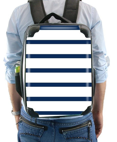  Marinière Blue / White for Backpack