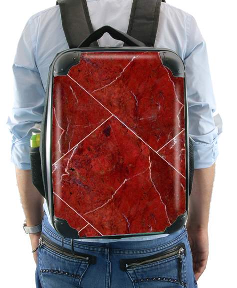  Minimal Marble Red for Backpack