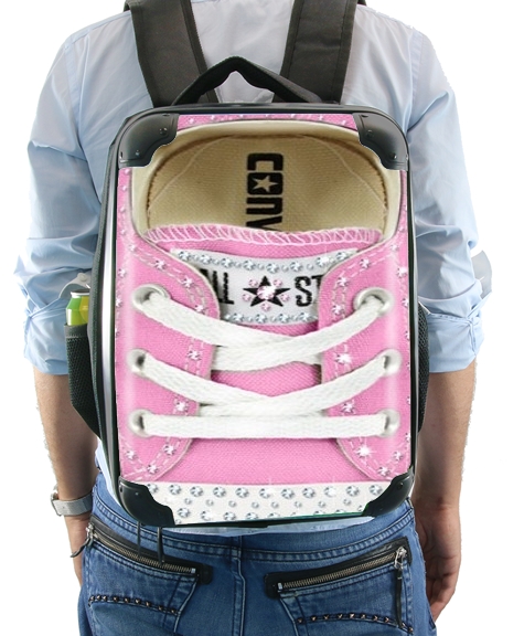  All Star Basket shoes Pink Diamonds for Backpack