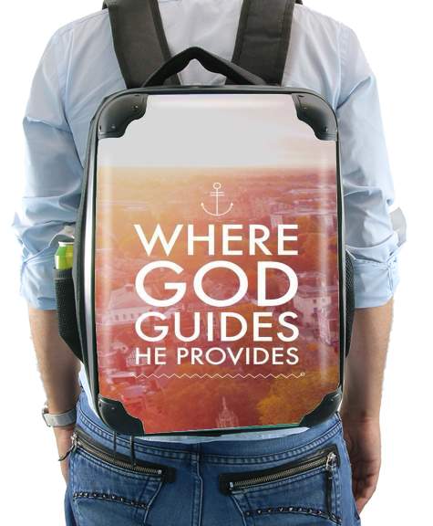  Where God guides he provides Bible for Backpack