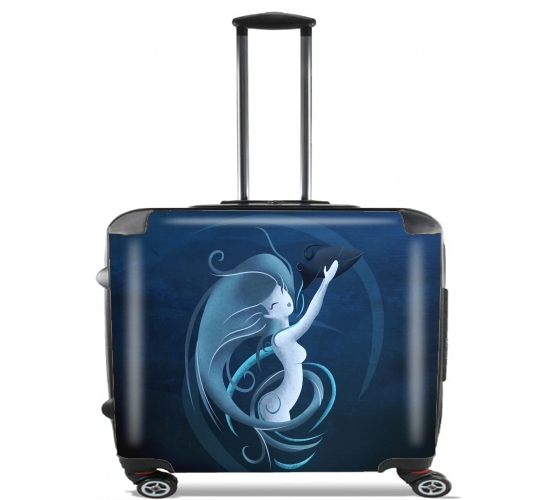  Aquarius Girl  for Wheeled bag cabin luggage suitcase trolley 17" laptop
