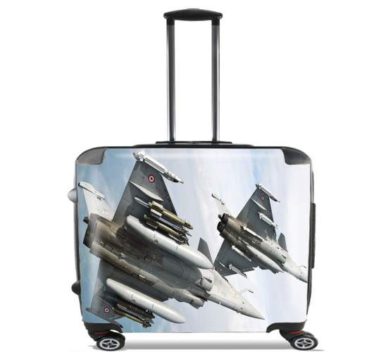  Avion Rafale en vol for Wheeled bag cabin luggage suitcase trolley 17" laptop
