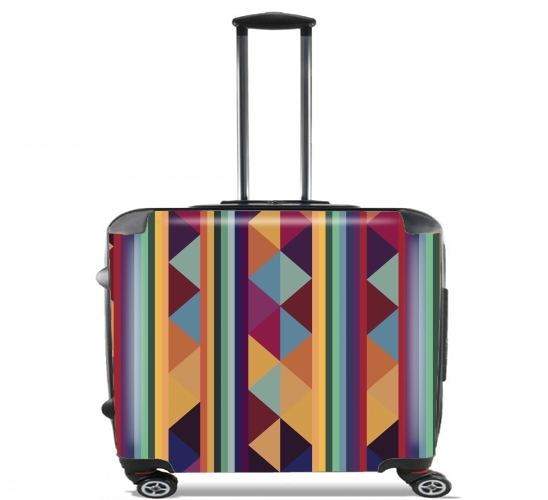  Aztec Pattern Pastel for Wheeled bag cabin luggage suitcase trolley 17" laptop