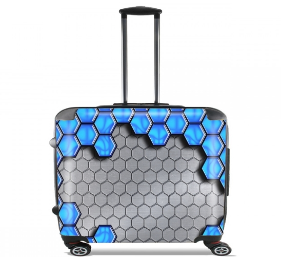  Blue Metallic Scale for Wheeled bag cabin luggage suitcase trolley 17" laptop