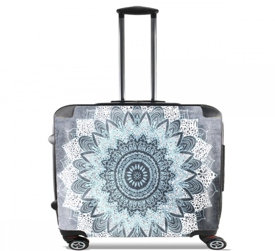  Bohochic Mandala in Blue for Wheeled bag cabin luggage suitcase trolley 17" laptop
