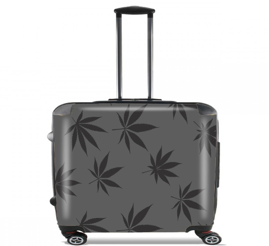  Cannabis Leaf Pattern for Wheeled bag cabin luggage suitcase trolley 17" laptop