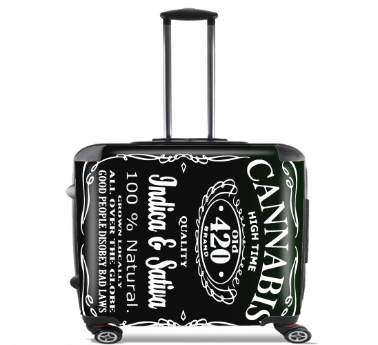  Cannabis for Wheeled bag cabin luggage suitcase trolley 17" laptop