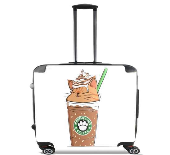  Catpuccino Caramel for Wheeled bag cabin luggage suitcase trolley 17" laptop