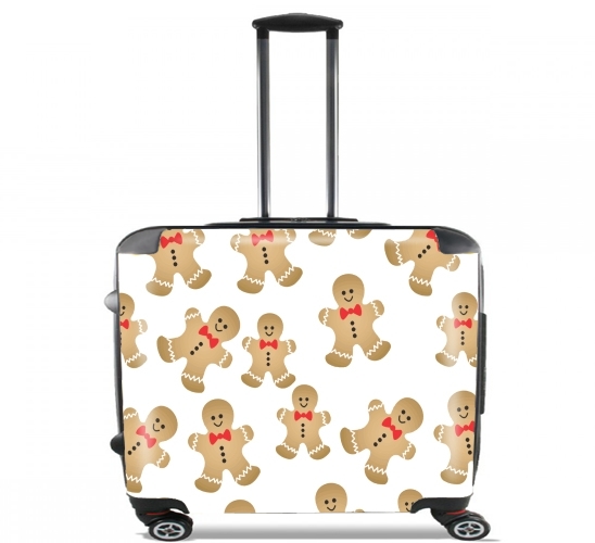  Christmas snowman gingerbread for Wheeled bag cabin luggage suitcase trolley 17" laptop