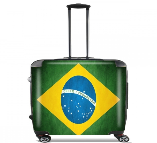  Flag Brasil for Wheeled bag cabin luggage suitcase trolley 17" laptop