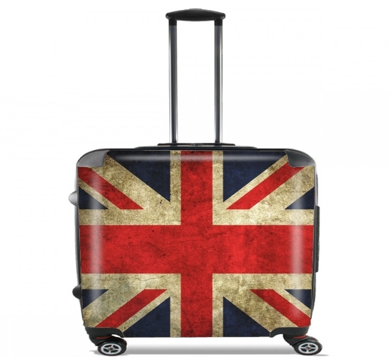  Old-looking British flag for Wheeled bag cabin luggage suitcase trolley 17" laptop
