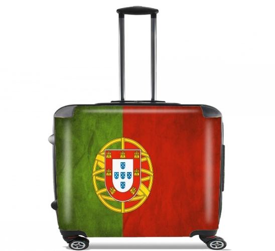  Vintage Flag Portugal for Wheeled bag cabin luggage suitcase trolley 17" laptop