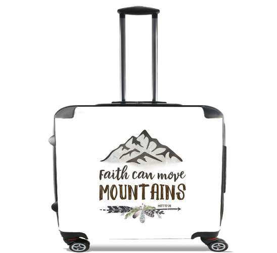  Faith can move montains Matt 17v20 Bible Blessed Art for Wheeled bag cabin luggage suitcase trolley 17" laptop