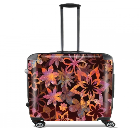  FLOWER POWER for Wheeled bag cabin luggage suitcase trolley 17" laptop