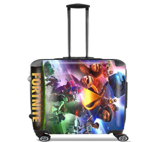 Fortnite Skin Omega Infinity War for Wheeled bag cabin luggage suitcase trolley 17" laptop
