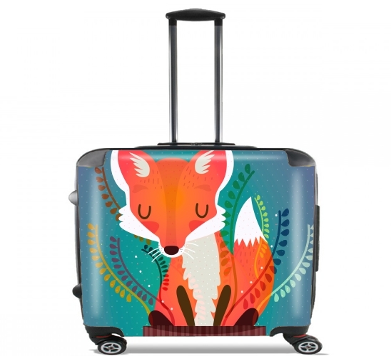  Fox in the pot for Wheeled bag cabin luggage suitcase trolley 17" laptop