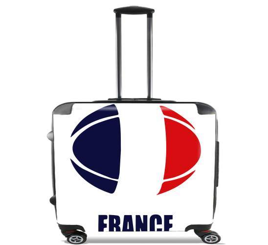  france Rugby for Wheeled bag cabin luggage suitcase trolley 17" laptop