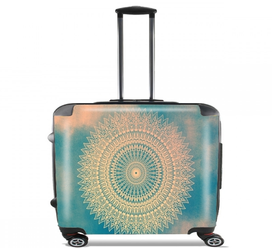  GOLDEN SUN MANDALA for Wheeled bag cabin luggage suitcase trolley 17" laptop