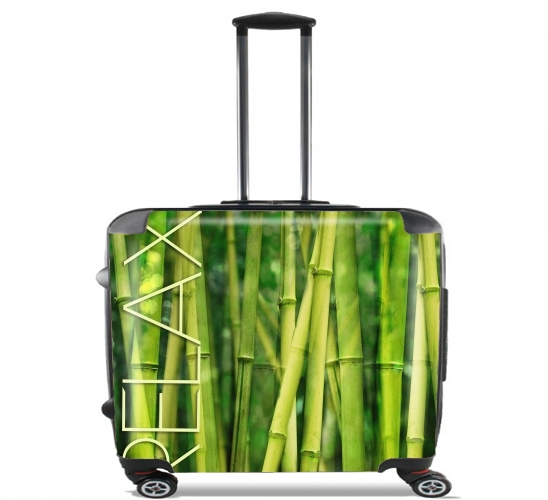  green bamboo for Wheeled bag cabin luggage suitcase trolley 17" laptop