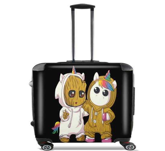  Groot x Unicorn for Wheeled bag cabin luggage suitcase trolley 17" laptop