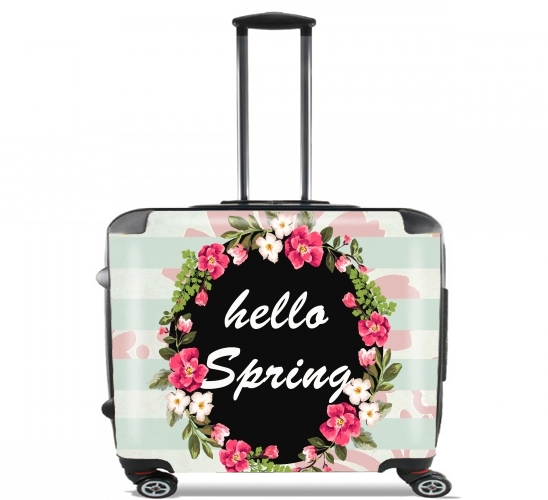  HELLO SPRING for Wheeled bag cabin luggage suitcase trolley 17" laptop