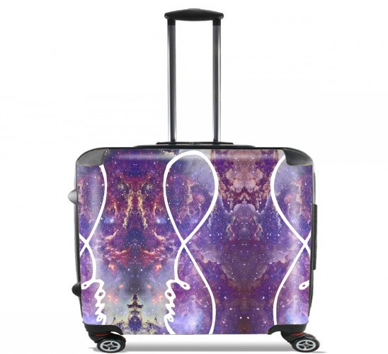  Infinity Love Galaxy for Wheeled bag cabin luggage suitcase trolley 17" laptop