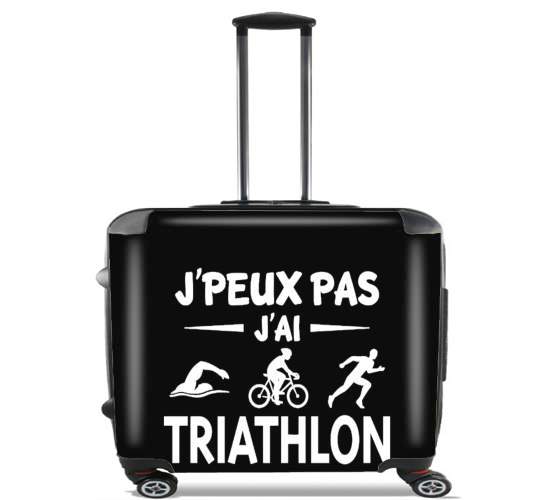  Je peux pas j ai Triathlon for Wheeled bag cabin luggage suitcase trolley 17" laptop