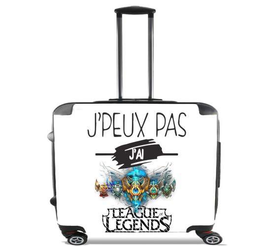 Je peux pas jai league of legends for Wheeled bag cabin luggage suitcase trolley 17" laptop