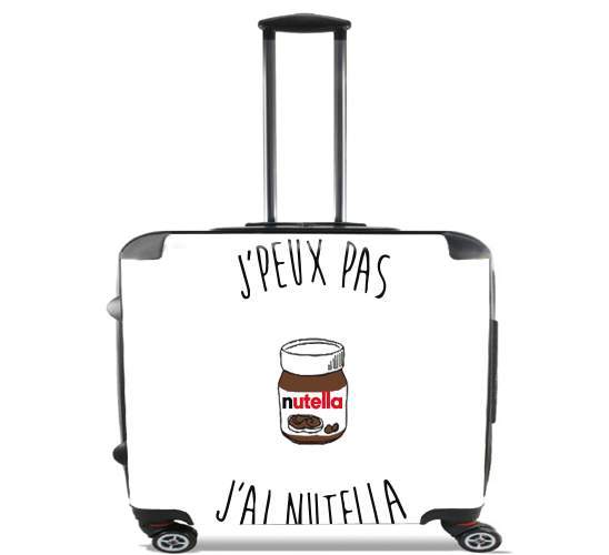  Je peux pas jai nutella for Wheeled bag cabin luggage suitcase trolley 17" laptop