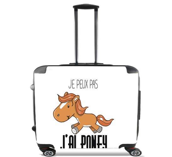  Je peux pas jai poney for Wheeled bag cabin luggage suitcase trolley 17" laptop