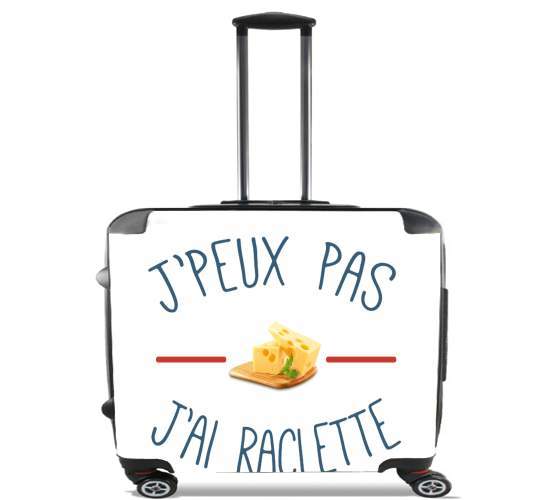  Je peux pas jai raclette for Wheeled bag cabin luggage suitcase trolley 17" laptop