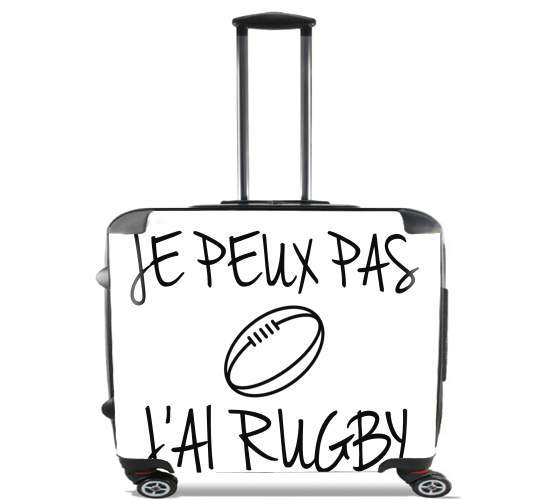  Je peux pas jai rugby for Wheeled bag cabin luggage suitcase trolley 17" laptop