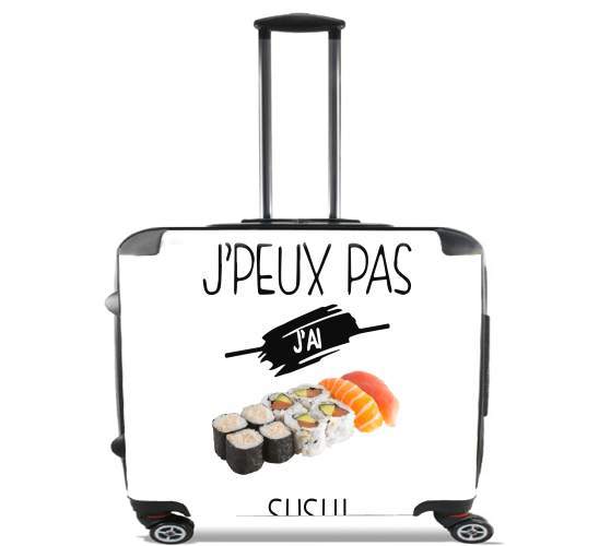  Je peux pas jai sushi for Wheeled bag cabin luggage suitcase trolley 17" laptop