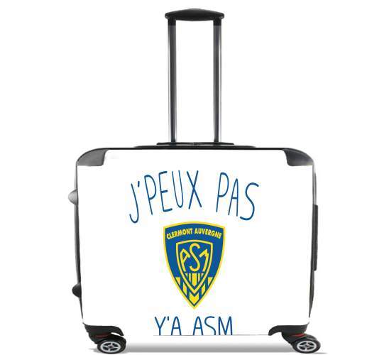  Je peux pas ya ASM - Rugby Clermont Auvergne for Wheeled bag cabin luggage suitcase trolley 17" laptop