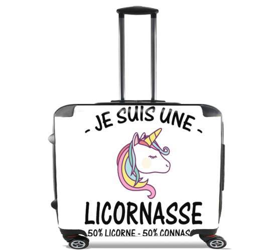  Je suis une licornasse for Wheeled bag cabin luggage suitcase trolley 17" laptop